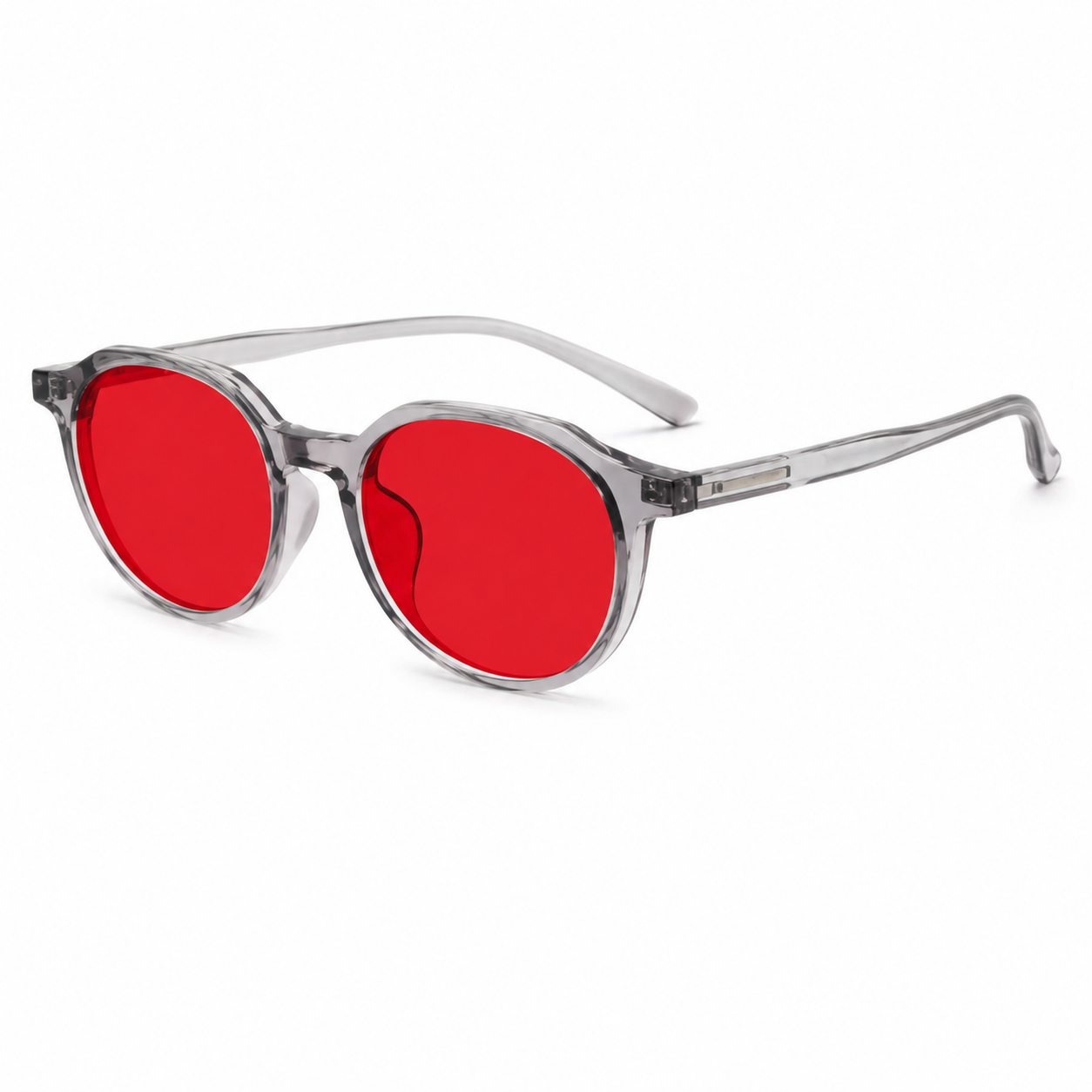 Litez Luna round clear frame with red Night Lens