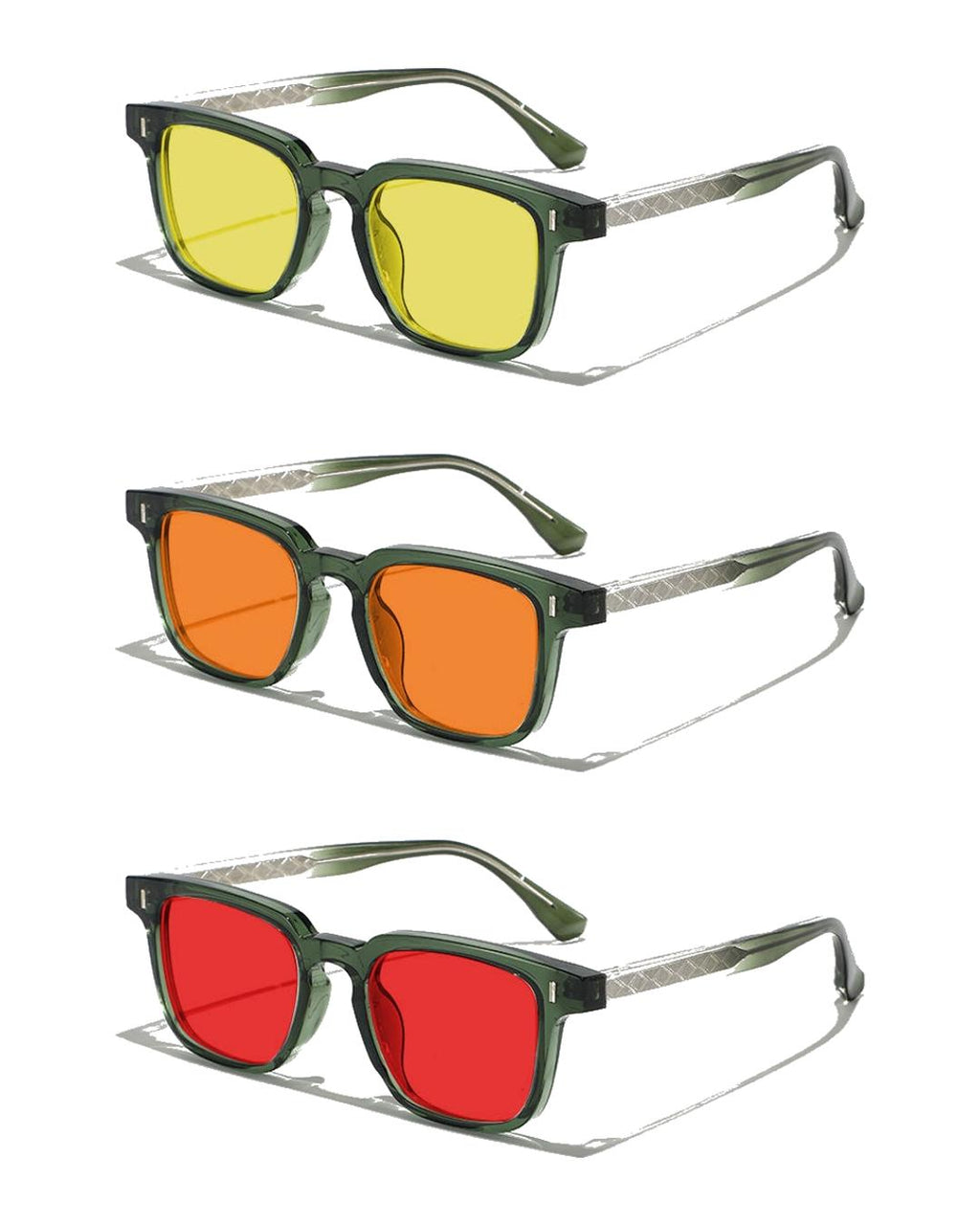 Litez Retro Green 3-Lens System: Day, Focus, Night
